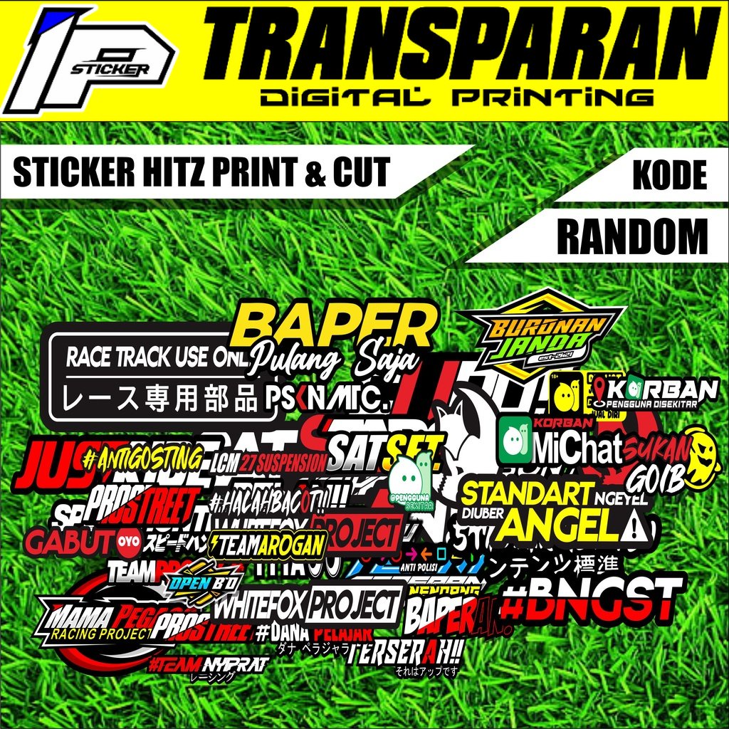 Jual Stiker Racing Vinyl Pack Print Cut - Sticker Motor Hitz Grosir JP ...