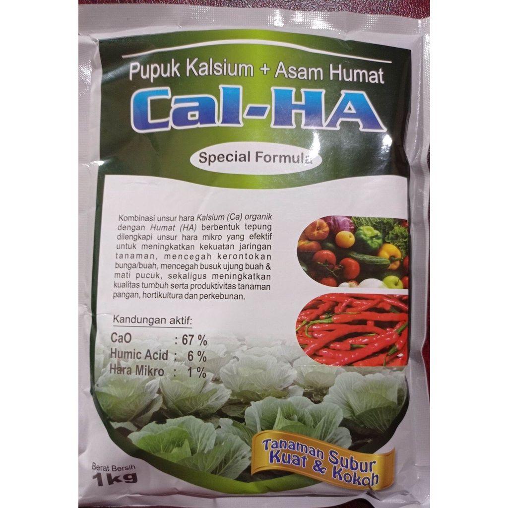 Jual Pupuk CAL- HA (KALSIUM+ASAM HUMAT) SPECIAL FORMULA 1KG | Shopee ...