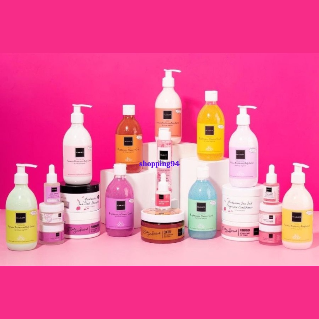 Jual SCARLETT Shower Scrub Body Lotion SCARLETT SERIES By Felicya