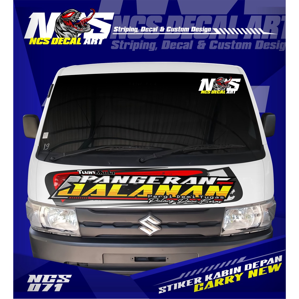 Jual Stiker Decal Kabin Depan PANGERAN JALANAN All Pick Up Pick Up L300 ...