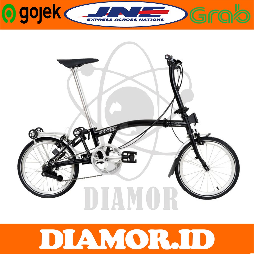 Jual Sepeda Lipat Element Pikes Gen 2 Spinel Black Folding Bike