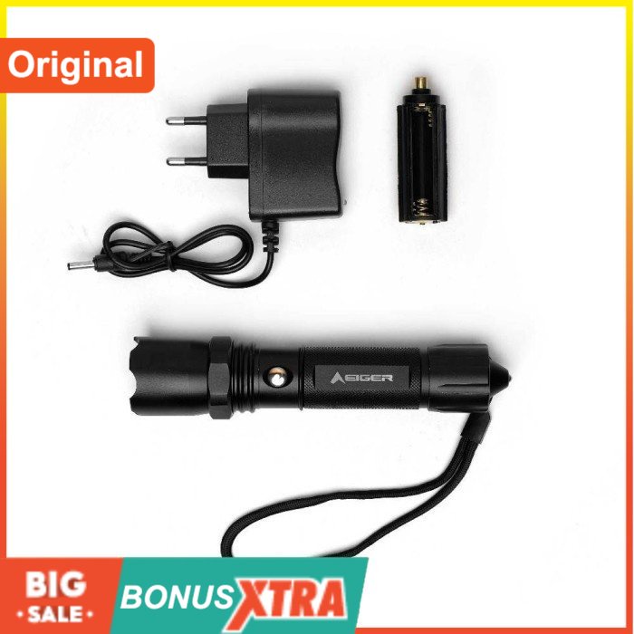 Jual Senter EIGER1989 OSBERT FLASHLIGHT Black 91000 5353 Original Bagus ...