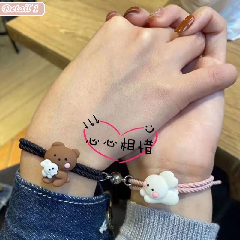 Jual Gelang Couple Magnet Pasangan Untuk Pacar 2 Sahabat Bestie