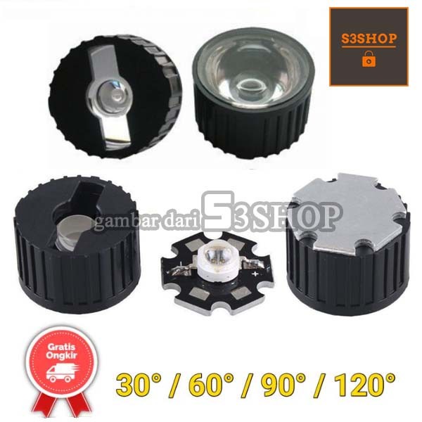 Jual Lensa Led HPL CONVEX Lens 20mm untuk Lampu Aquascape DIY Lampu ...
