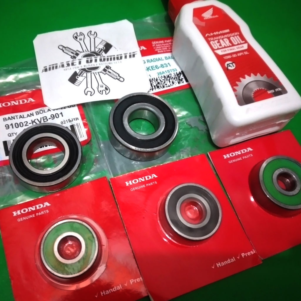 Jual Paket Bearing Rasio Plus Oli Gardan Honda Beat Vario 110 Spacy ...