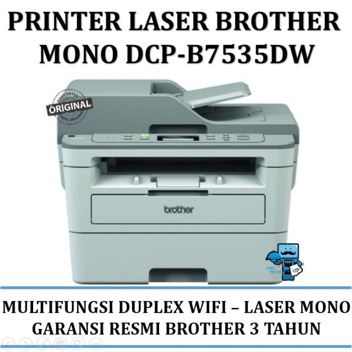 Jual Printer Brother DCP-B7535DW Laser Mono Multifungsi Duplex & Wifi ...