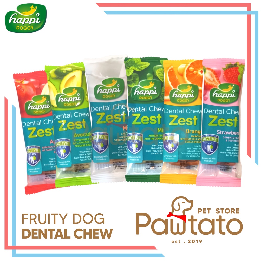 Jual Snack Anjing Happi Doggy Chew Zest Puppy Dog Treat Dental Gigi