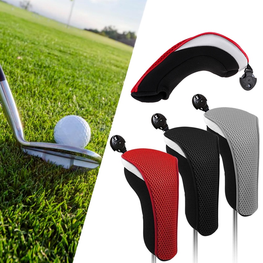 Jual Golf Iron Head Cover Golf Premium Mesh Number - Cover Long Neck ...