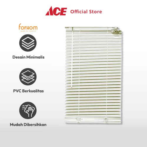 Jual Ace Forhom 120X220 cm Blinds 25 Mm Putih Penutup