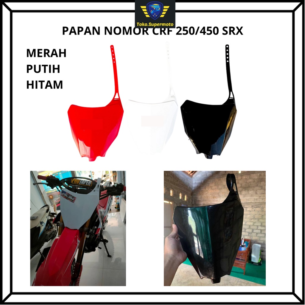 Jual Papan Nomor Cover Nomer Nomor CRF Model CRF 250 450 2017 SRX