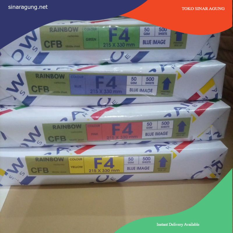 Jual Kertas Nota Ncr Rainbow F Middle Sheet Rim Shopee Indonesia