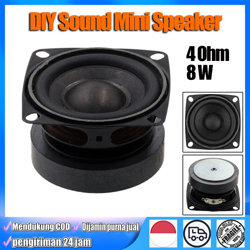 Jual HIFI Mini Speaker 2 Inch Subwoofer Bass 4 Ohm 8 Wat High Power Mid