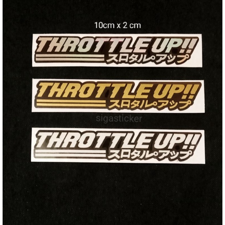 Jual sticker THROTTLEUP cutting | Shopee Indonesia
