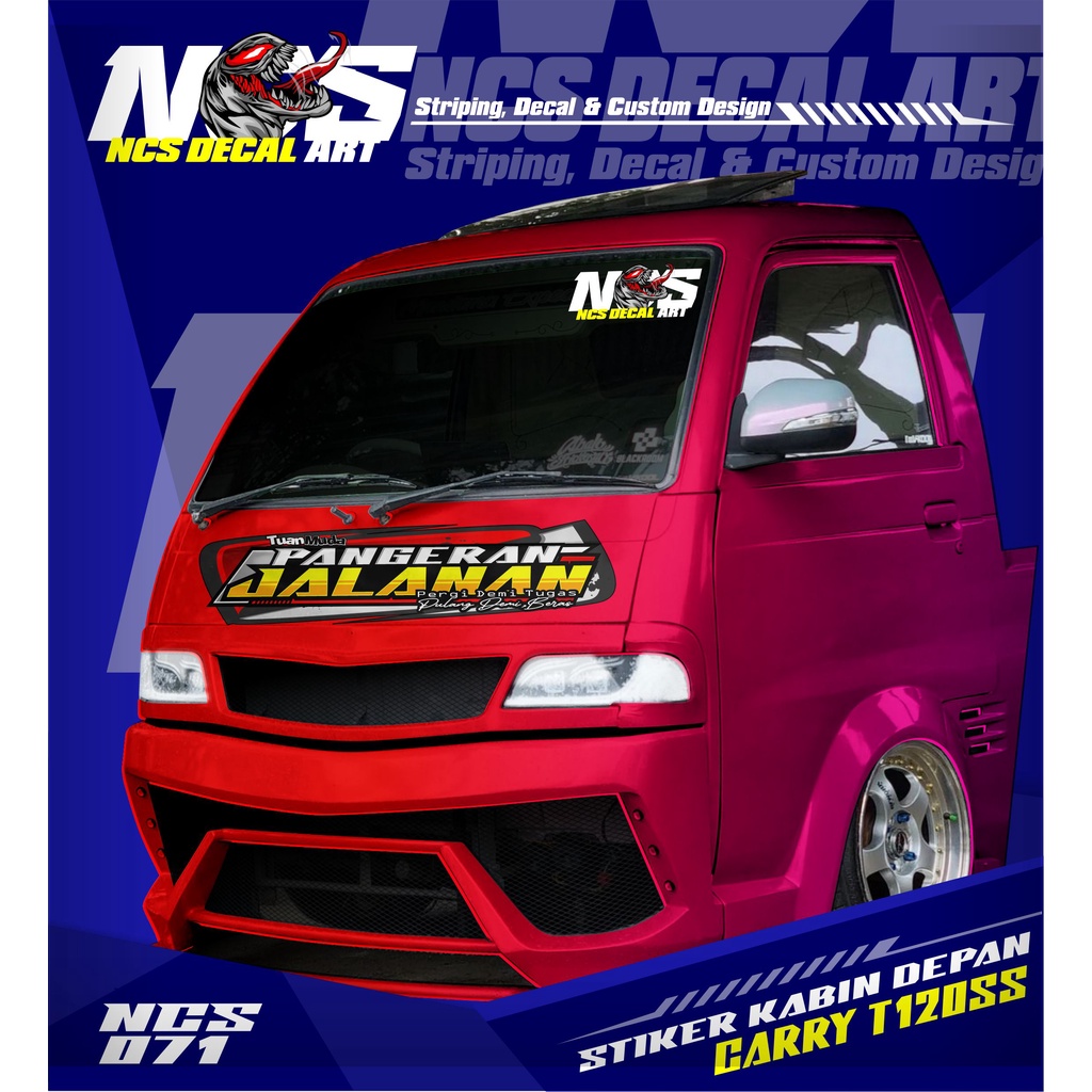 Jual Stiker Decal Kabin Depan PANGERAN JALANAN All Pick Up Pick Up L300 ...