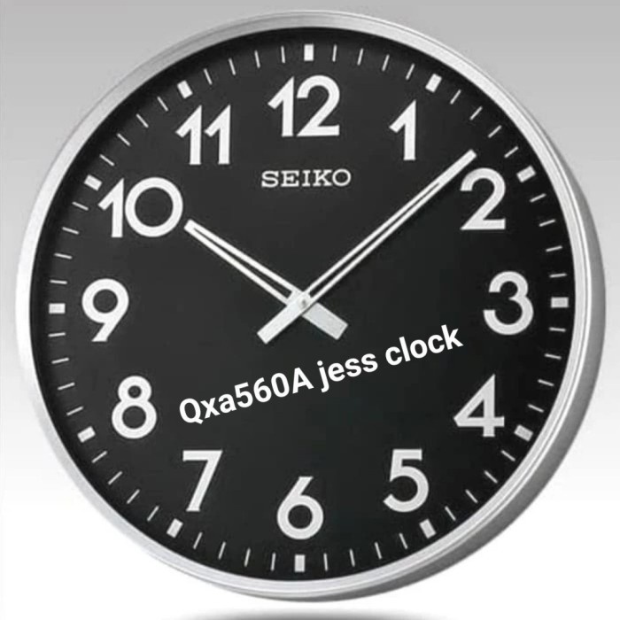 Jual Qxa560 Jam Dinding Seiko Bulat Sedang Shopee Indonesia