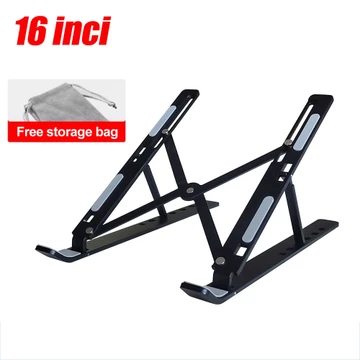 Foldable Laptop Stand Notebook Stand Portable Multifungsi Adjustable Anti Slip Holder Aluminium