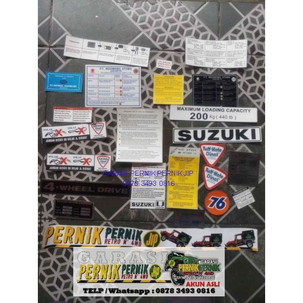 Jual Stiker jimny Set Lj80 jangkrik kotrik jimny Shopee Indonesia