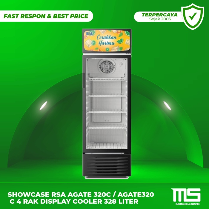 Jual Showcase RSA AGATE 320C / AGATE320 C 4 Rak Display Cooler 328 ...