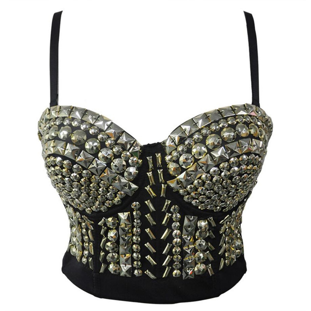 Jual Preorder Push Up Overbust Corsets Womens Sexy Bustiers Resin Gems