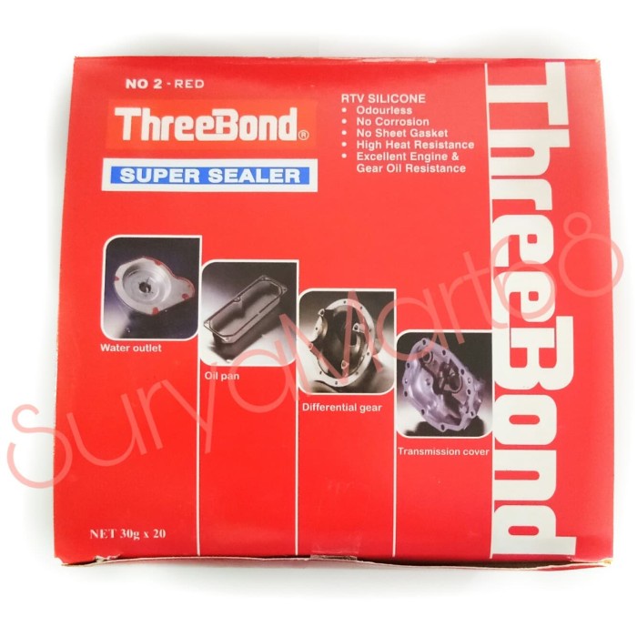 Jual Threebond Red High Temp RTV Silicone 75gr | Shopee Indonesia