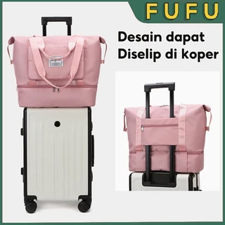 FUFU Tas travel berkapasitas besar/tas kebugaran/tas olahraga/tas bahu modis/tas tahan air/travel organizer bag/Tas koper/travel organizer bag/
