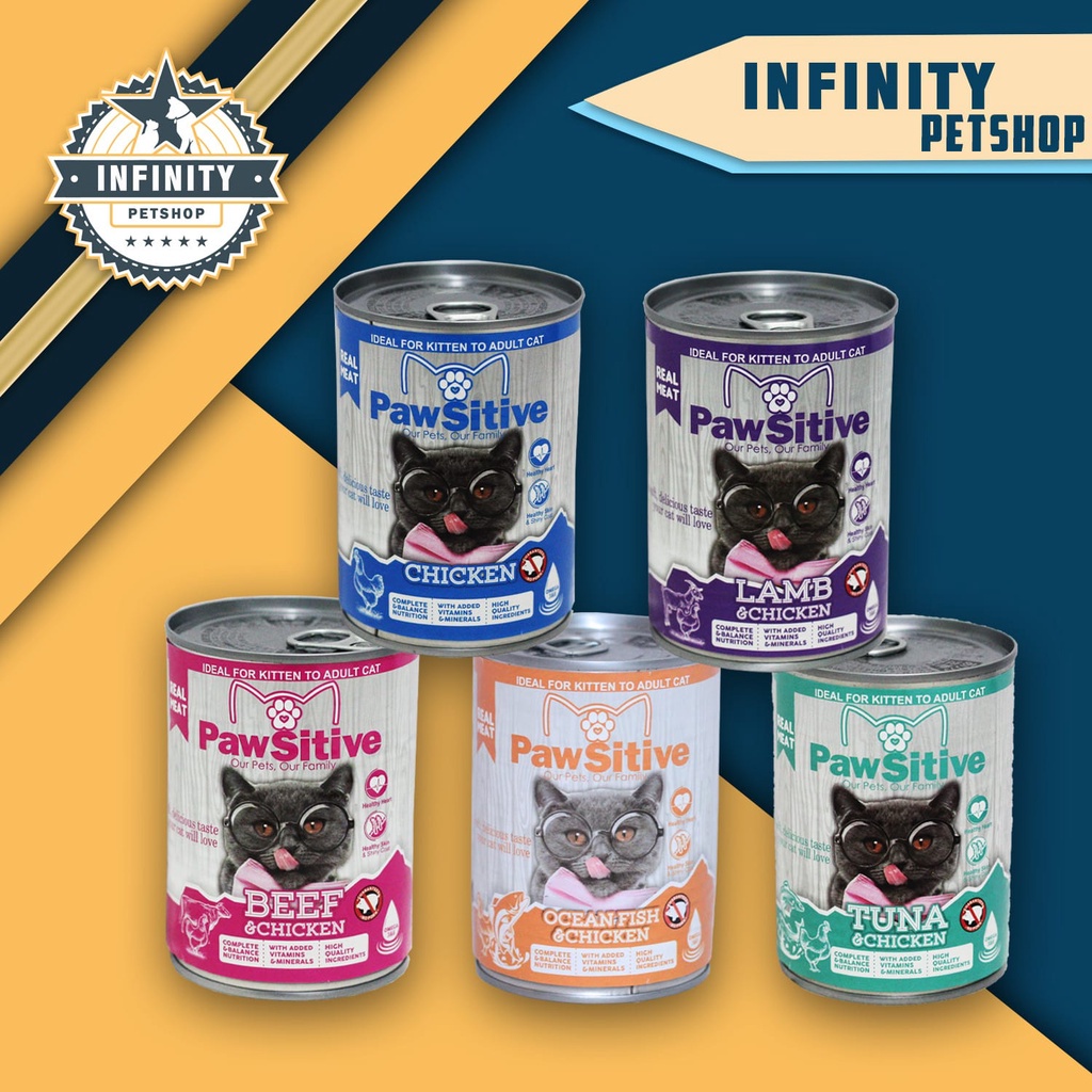 Jual Pawsitive Makanan Basah Wet Food Anak Kucing Dewasa Kaleng 400 ...