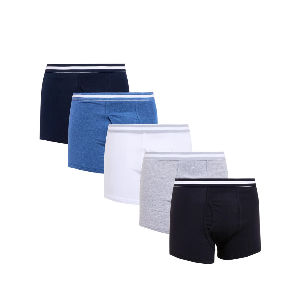 Jual M&S - Celana dalam pria - 5pk Cotton Stretch Cool & Fresh Trunks ...