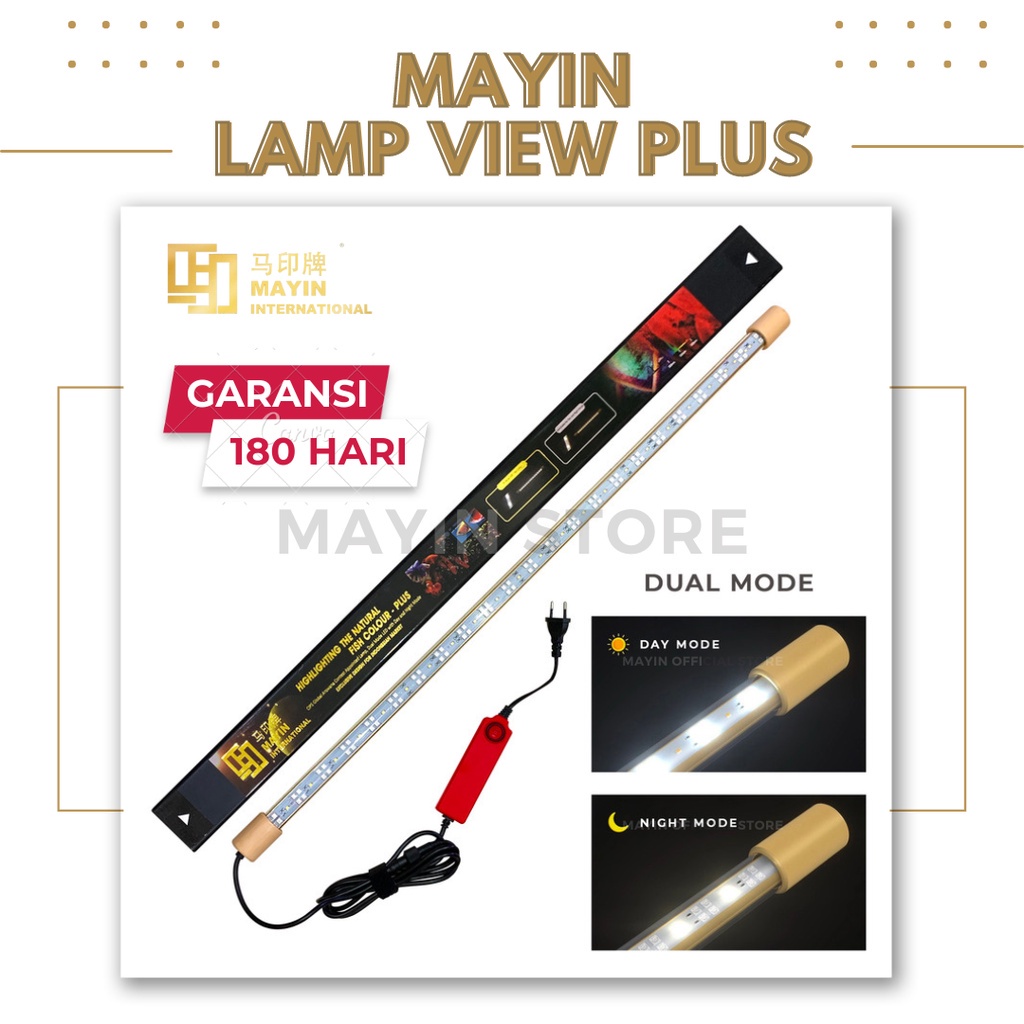 Jual MAYIN LAMP VIEW PLUS Lampu LED celup Dual Mode Day and Night ...