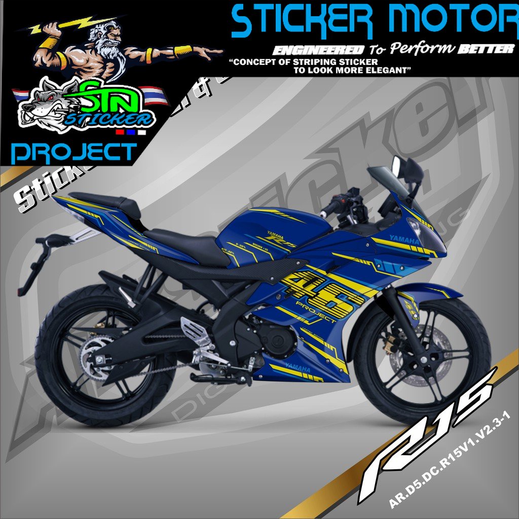 Jual Decal Stiker R15 V1-V2 Full Body 03 | Shopee Indonesia