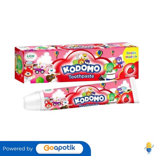 Jual Kodomo Pasta Gigi Strawberry 45 Gram Tube | Shopee Indonesia