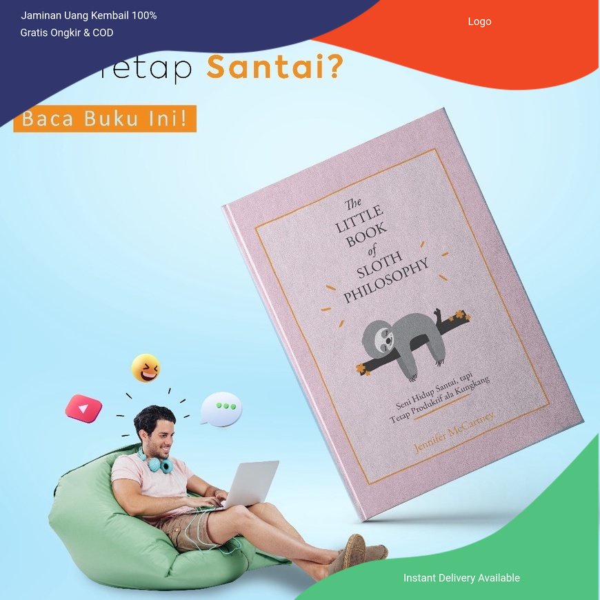 Jual Buku Renebook Buku THE LITLLE BOOK OF SLOTH PHILOSOPHY Seni Hidup Santai Tapi Tetap