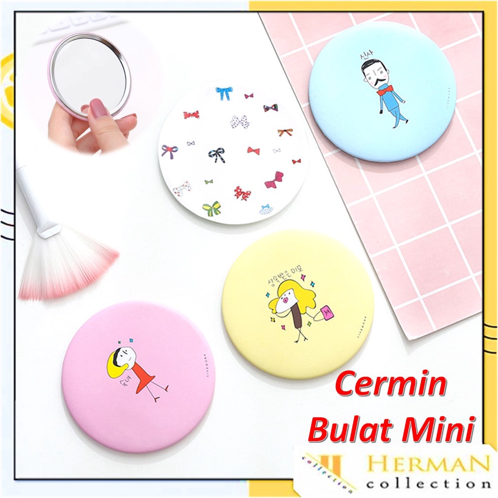 Jual Hc Cermin Bulat Karakter Kaca Cermin Make Up Mini Kaca Travelling Motif Lucu Kaca Mini 3104