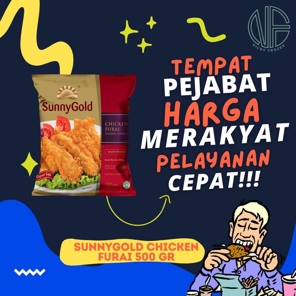 Jual SUNNYGOLD CHICKEN FURAI 500 GR | Shopee Indonesia