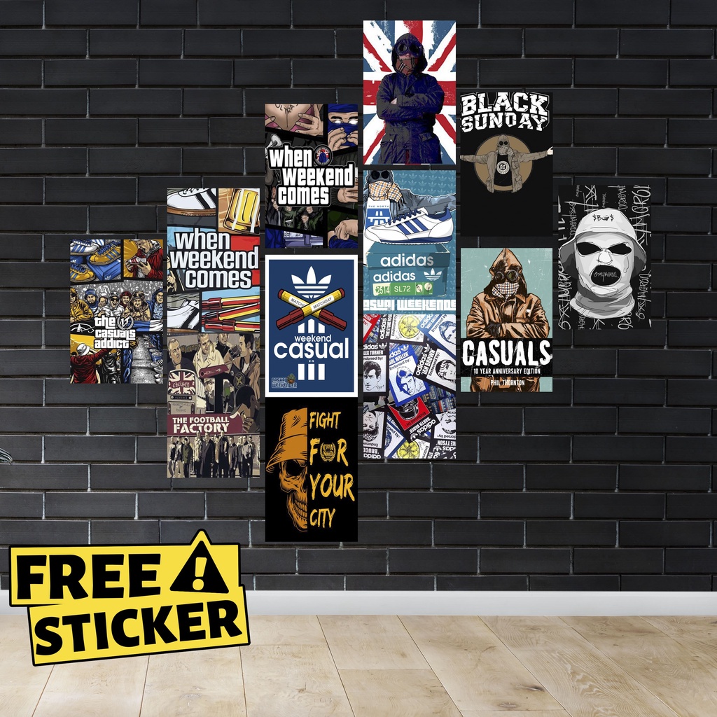 Jual Poster Dinding Aesthetic ISI (16PCS) Poster Dinding Kamar Cowok