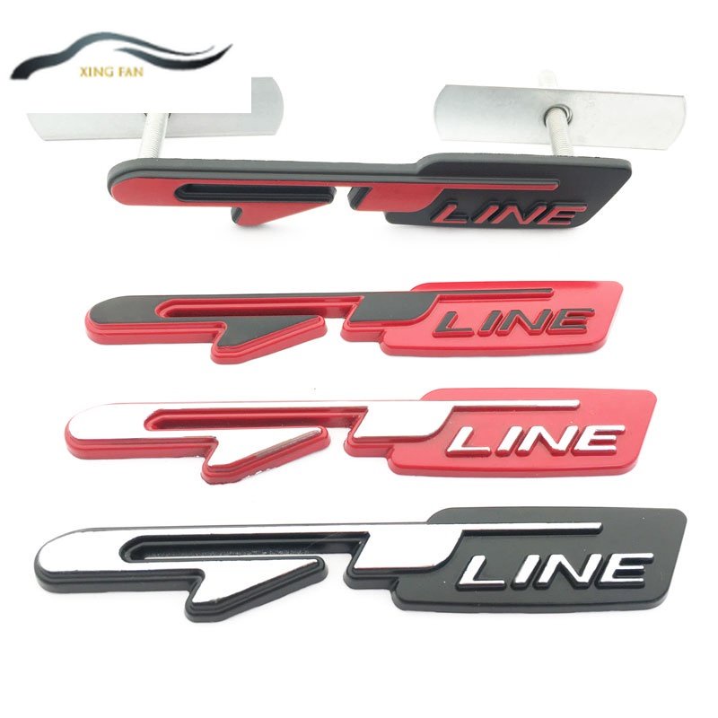 Jual Logo GTline Metal 3D Cocok Untuk Akses Sticker Emblem Peugeot Kia ...