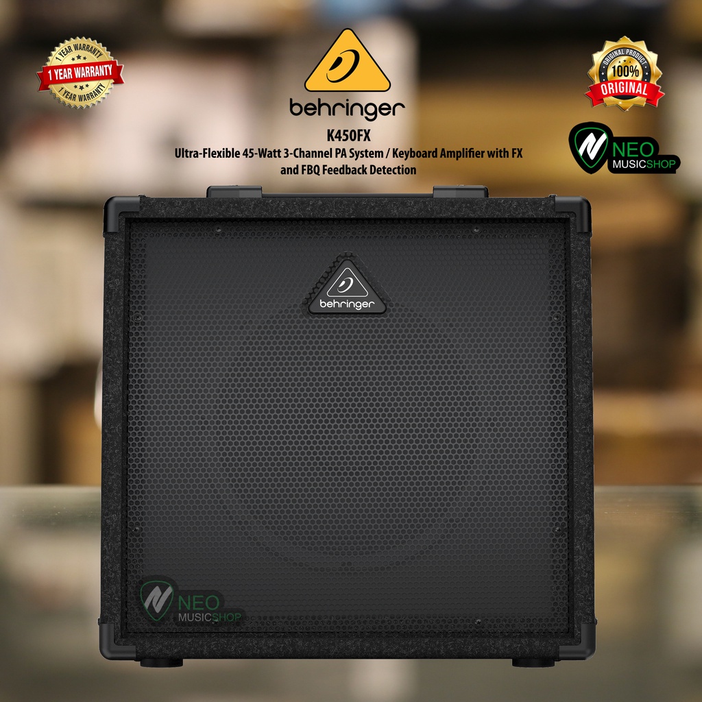 Jual Keyboard Amplifier Behringer Ultratone K450FX 45-Watt 3-Channel ...