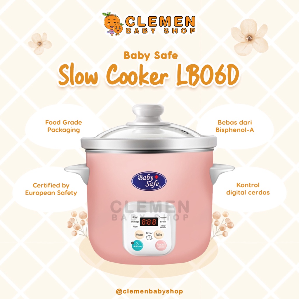 Jual Baby Safe Slow Cooker 1.5L With Auto Menu LB06D Shopee Indonesia