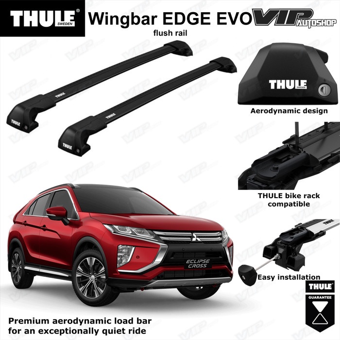 Jual Thule Crossbar Mitsubishi Eclipse Cross Wingbar Edge Evo Roof Rail Shopee Indonesia