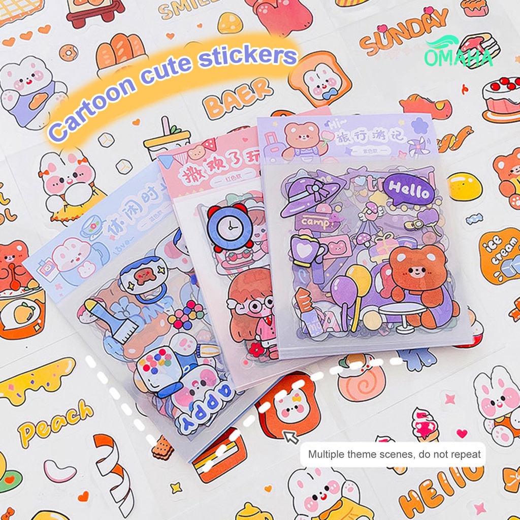 Jual Omaha 20lembar Stiker Buku Pegangan Tahan Air Perekat Diri Gambar
