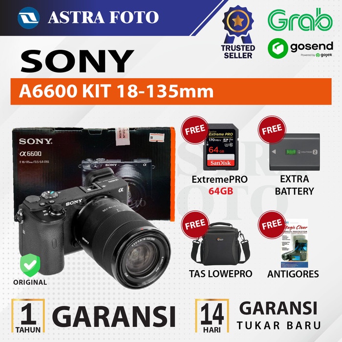 Jual Sony Alpha A6600 KIT 18135mm / SONY ALPHA A6600 KIT KAMERA