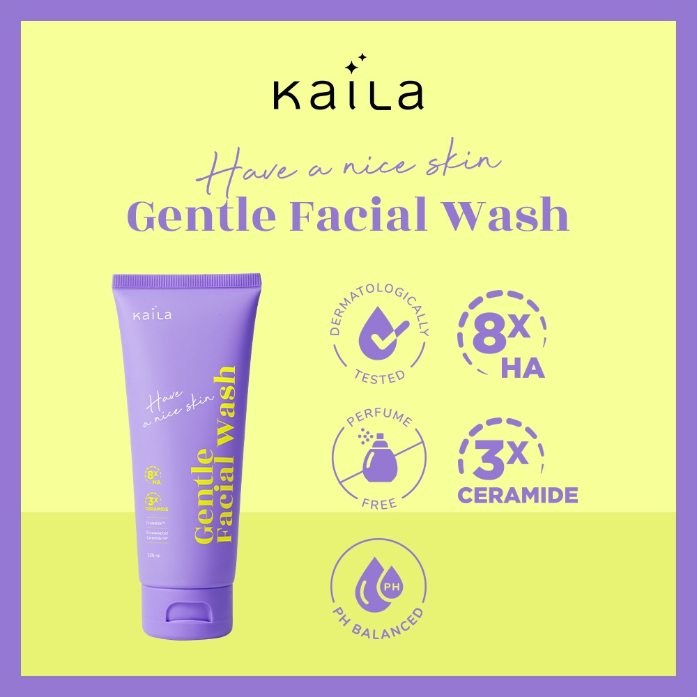 Jual Kaila Have A Nice Skin Gentle Facial Wash 100ml Shopee Indonesia