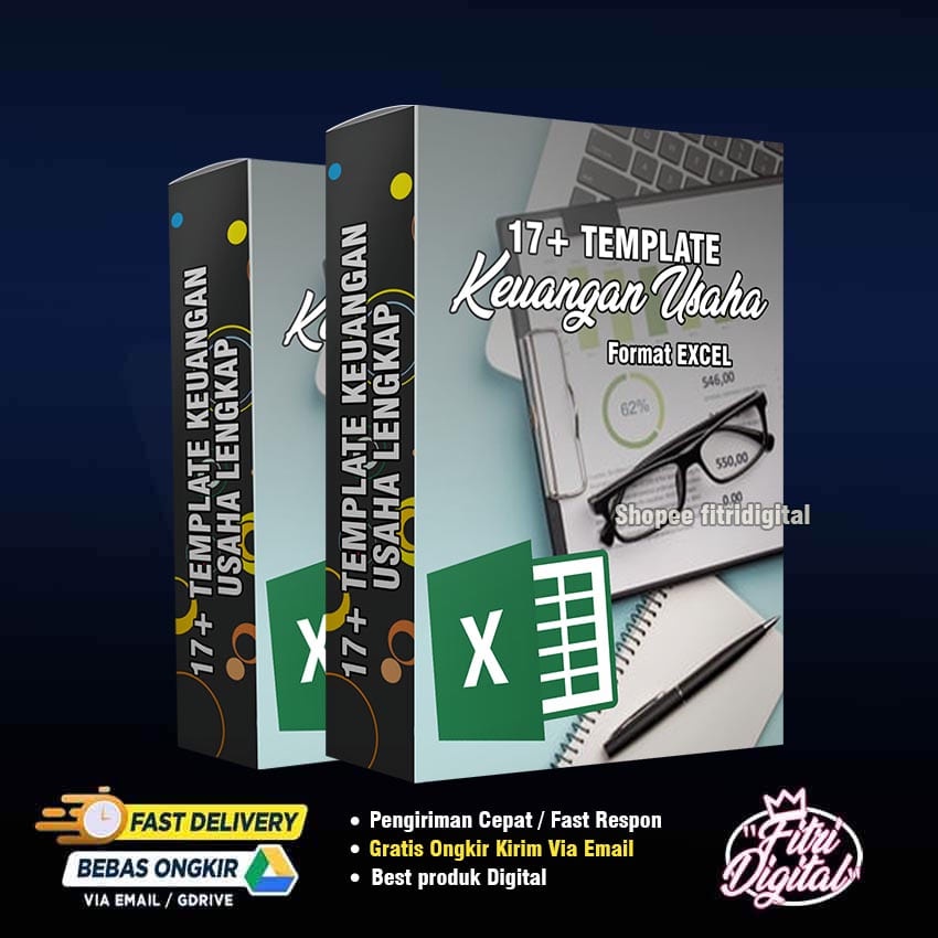 Jual 17 Template Keuangan Usaha Lengkap Format Excel Murah Shopee Indonesia 1656