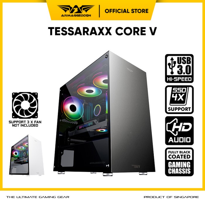 Jual Armaggeddon Tessaraxx Core V Pro-Grade Micro-ATX Gaming PC Casing ...