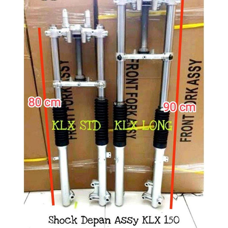 Jual SKOK SHOCK DEPAN KLX TELE SHORT RIDE IT Shockbreaker ASSY KAWASAKI ...