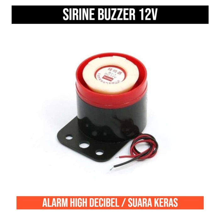 Jual Buzzer Active 12V Sirene Alarm Speaker Sound 12 V High Decibel ...