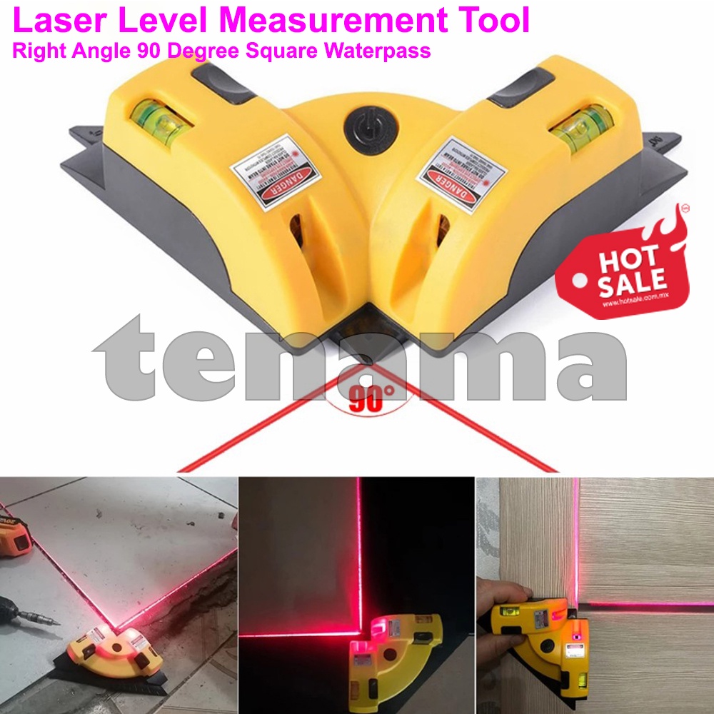 Jual Alat Ukur Laser Level Measurement Tool Right Angle 90 Degree Square Waterpass Shopee