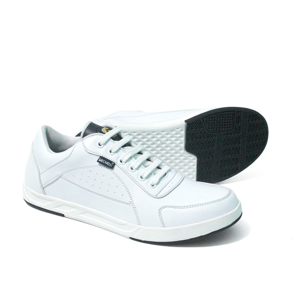 Jual Gvl Geovelli Mallsy Sepatu Sneakers Putih Pria Kekinian Kasual Full White Cowok Cocok Untuk