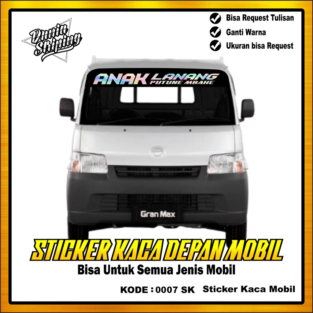 Jual STIKER CUTING KACA DEPAN MOBIL/GRANDMAX | Shopee Indonesia