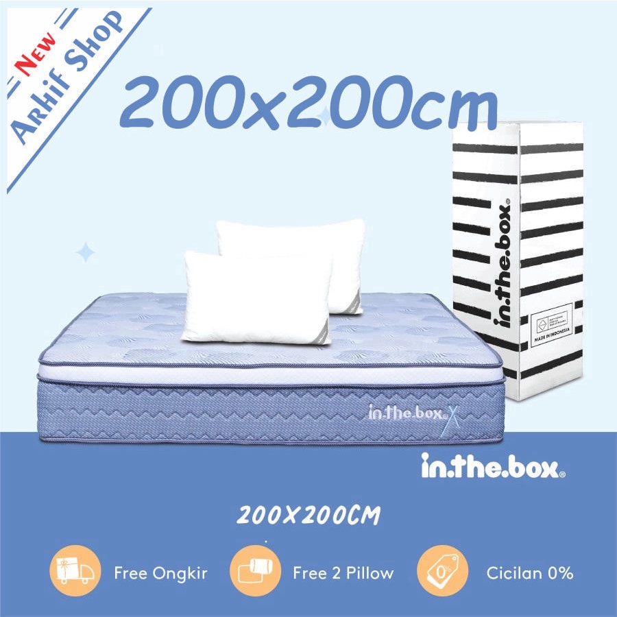 Jual SPRING BED inthebox X size 200x200x27 (Super King) KASUR IN THE