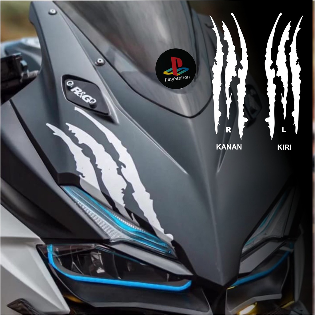 Jual Stiker cakar variasi lampu body motor Pcx nmax cbr Xmax vario new ...